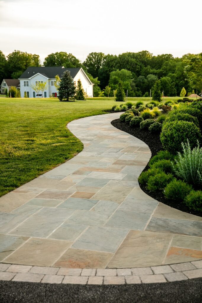 flagstone walkway
