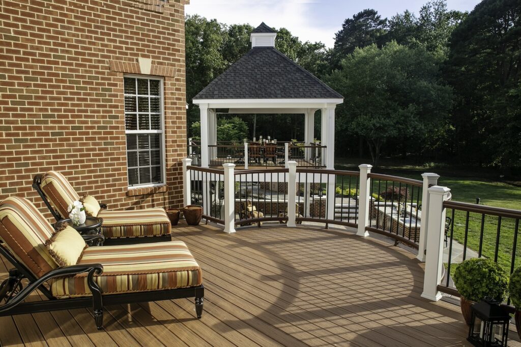 custom curved composite deck