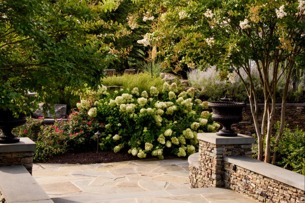 Clearwater Landscape & Nursery Hardscape Flagstone Patio Stone Walls Stone Steps Stone Piers Landscape Plantings