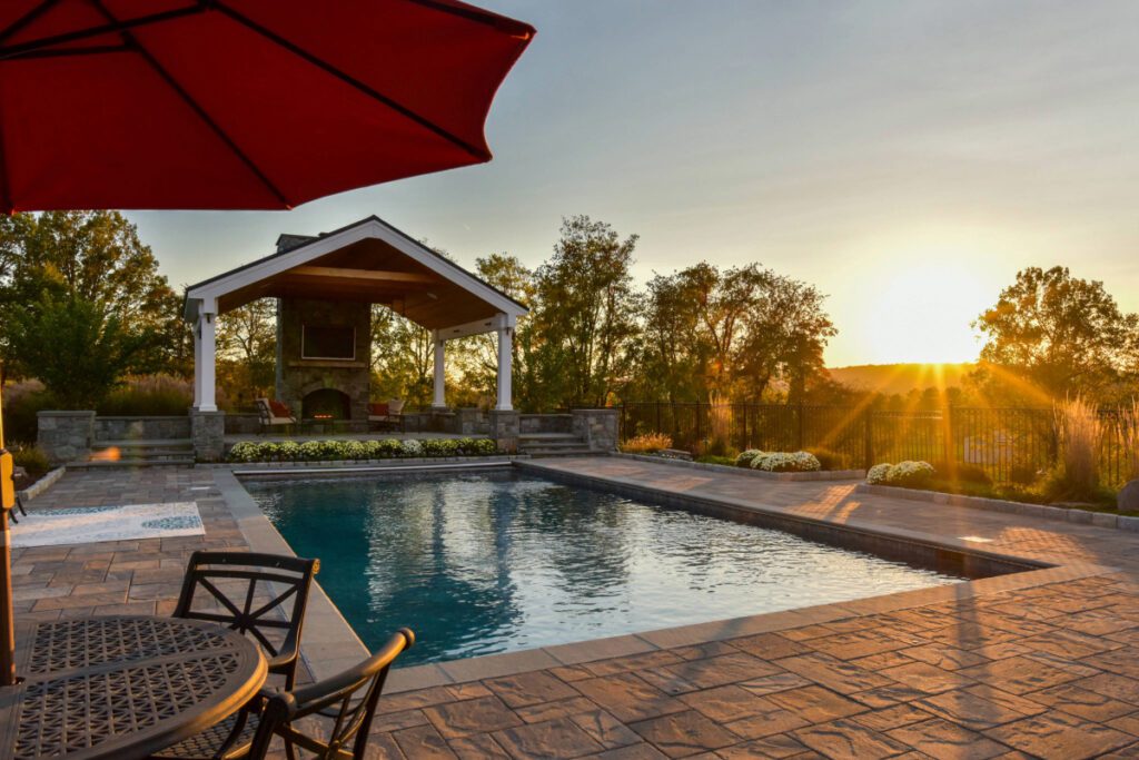 Clearwater Landscape & Nursery Hardscape Flagstone Patio Paver Patio Stone Walls Stone Piers Outdoor Fireplace Custom Pavilion Landscape Plantings Swimming Granite Curbing