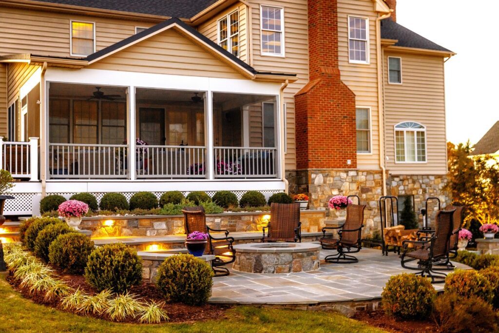 Clearwater Landscape & Nursery Hardscape Fire Pit Flagstone Patio Stone Retaining Wall Landscape Lighting Landscape Plantings