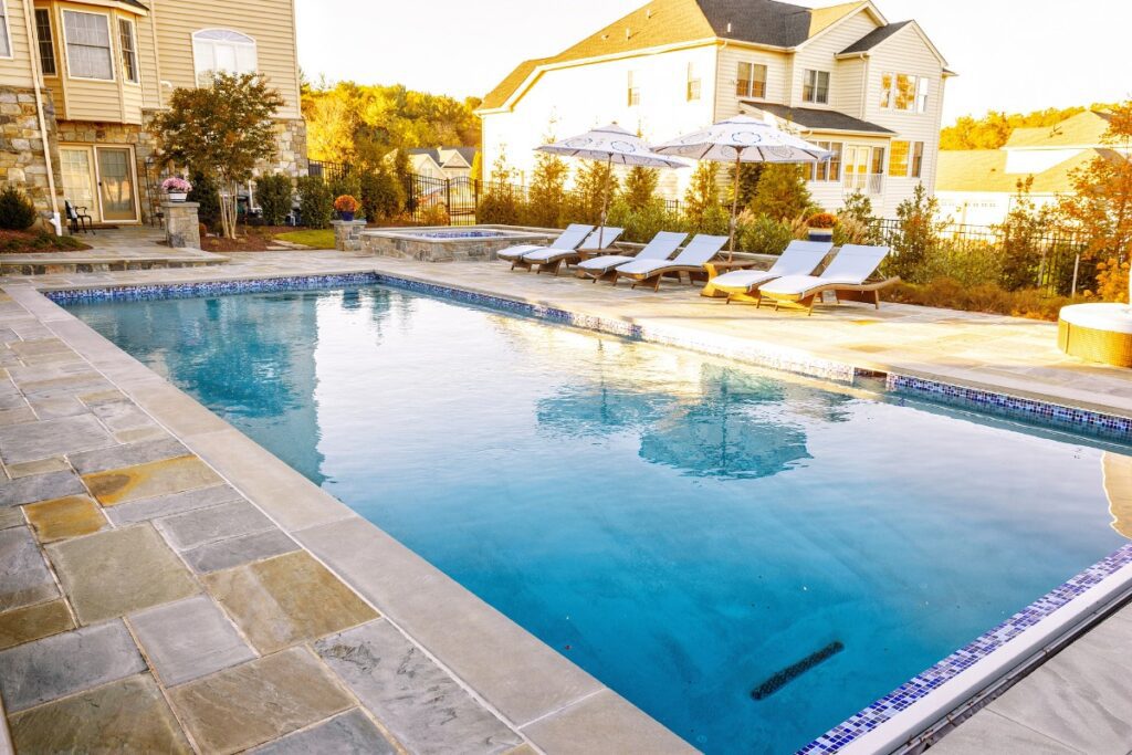 Clearwater Landscape & Nursery Hardscape Swimming Pool & Spa Flagstone Patio