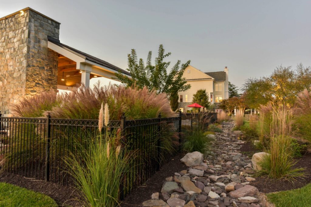 dry creek bed for drainage