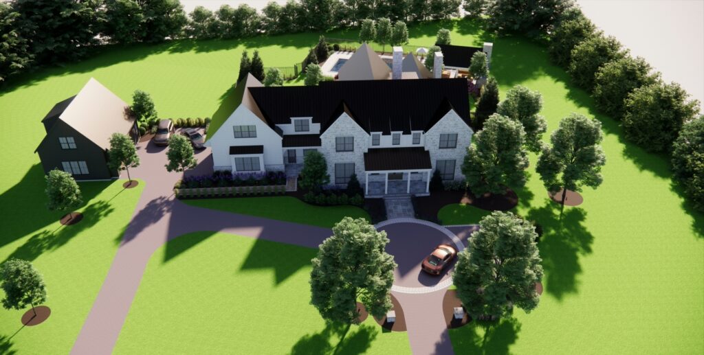 Clearwater Landscape & Nursery 3D Model Design Aerial View Front